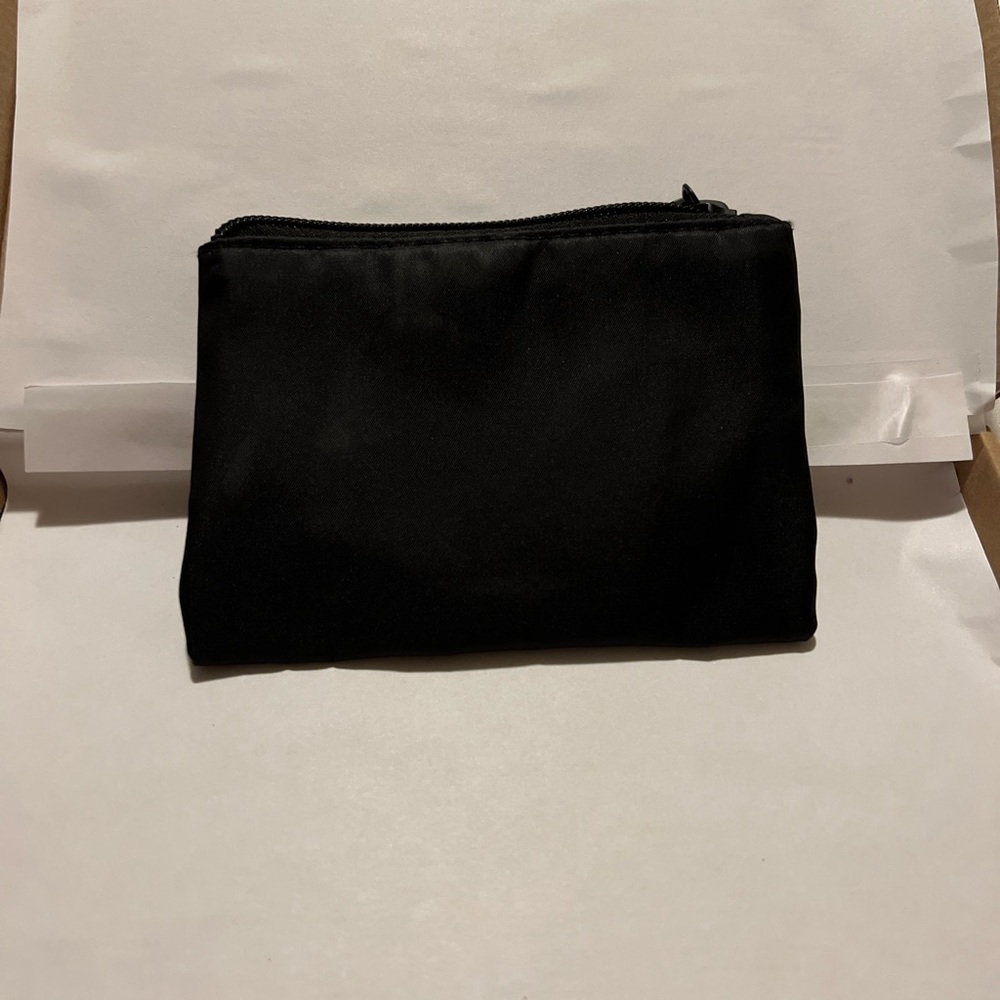Black cosmetics bag